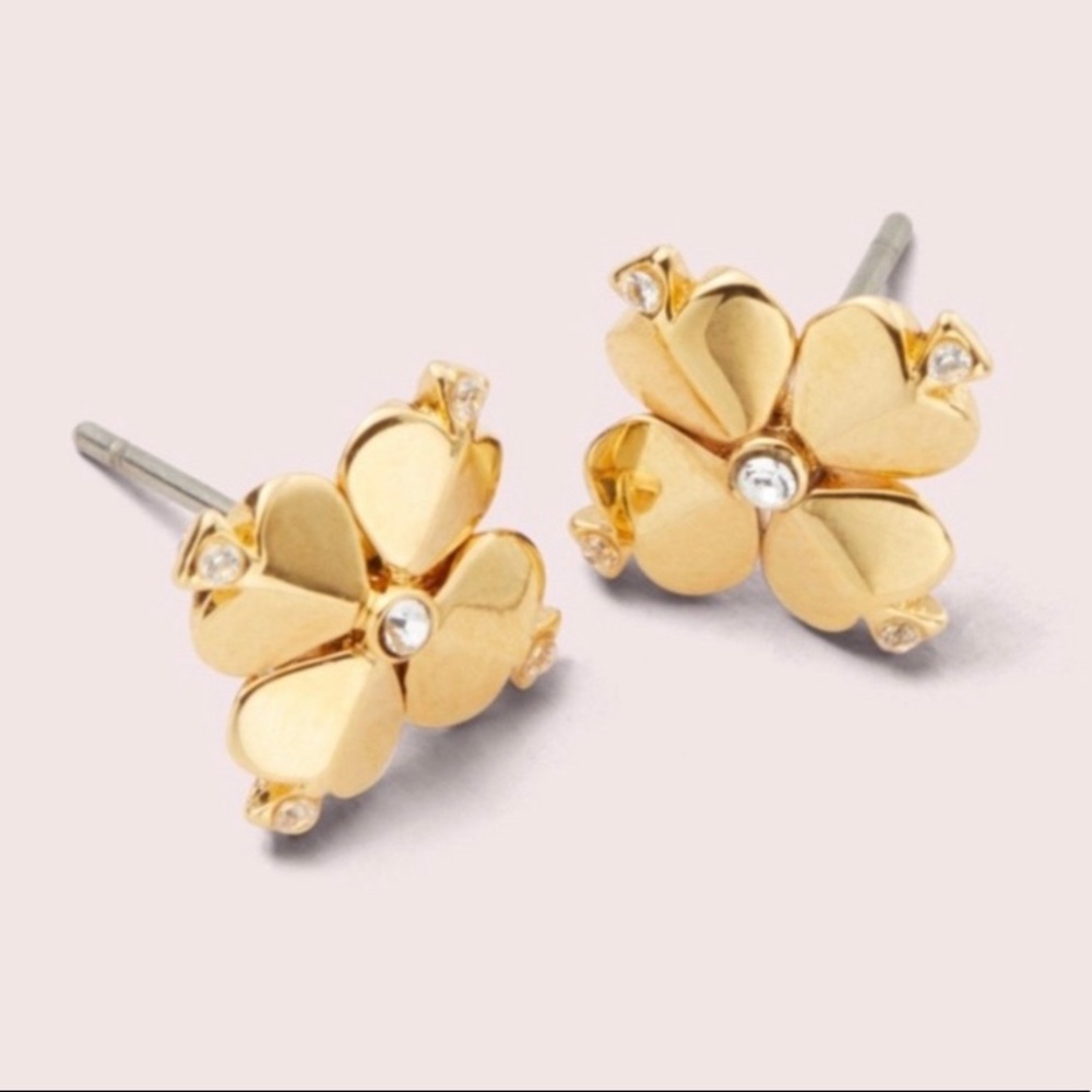 Kate Spade Gold Legacy Logo Earrings